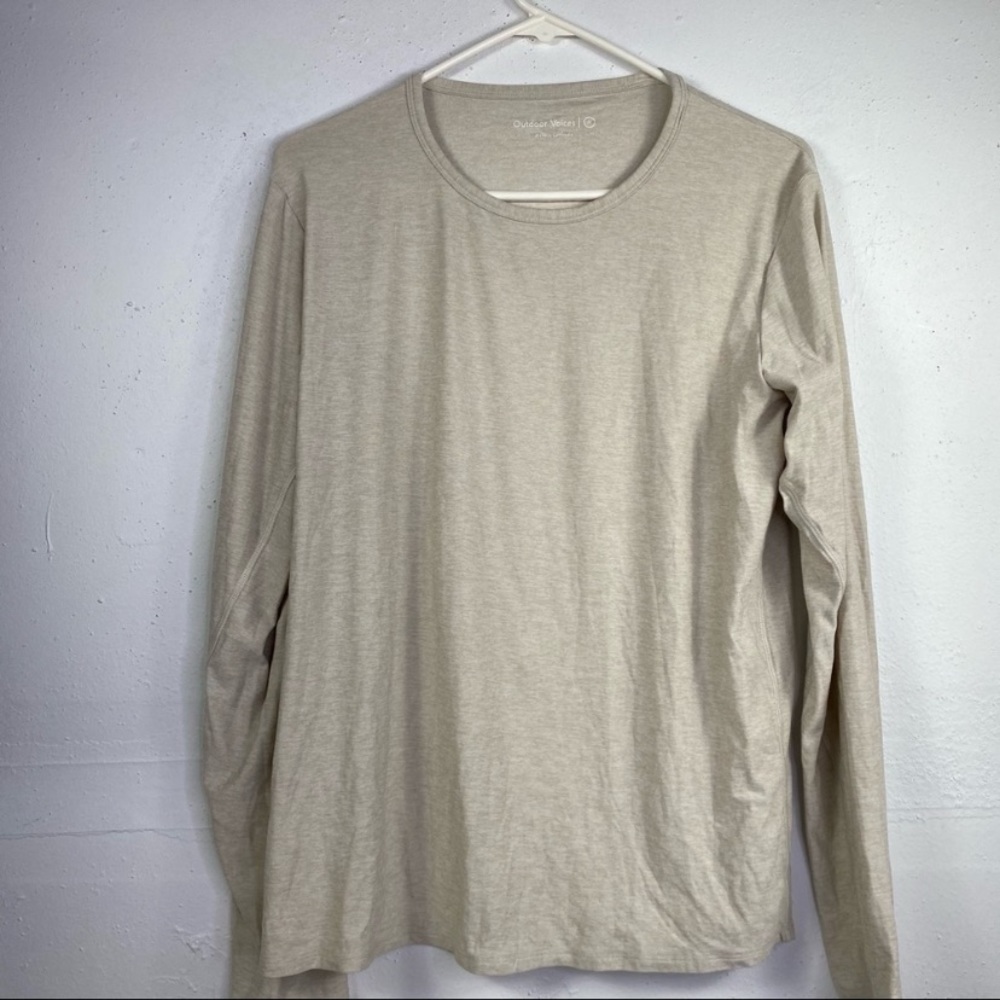 Outdoor Voices Tan long sleeve size Medium